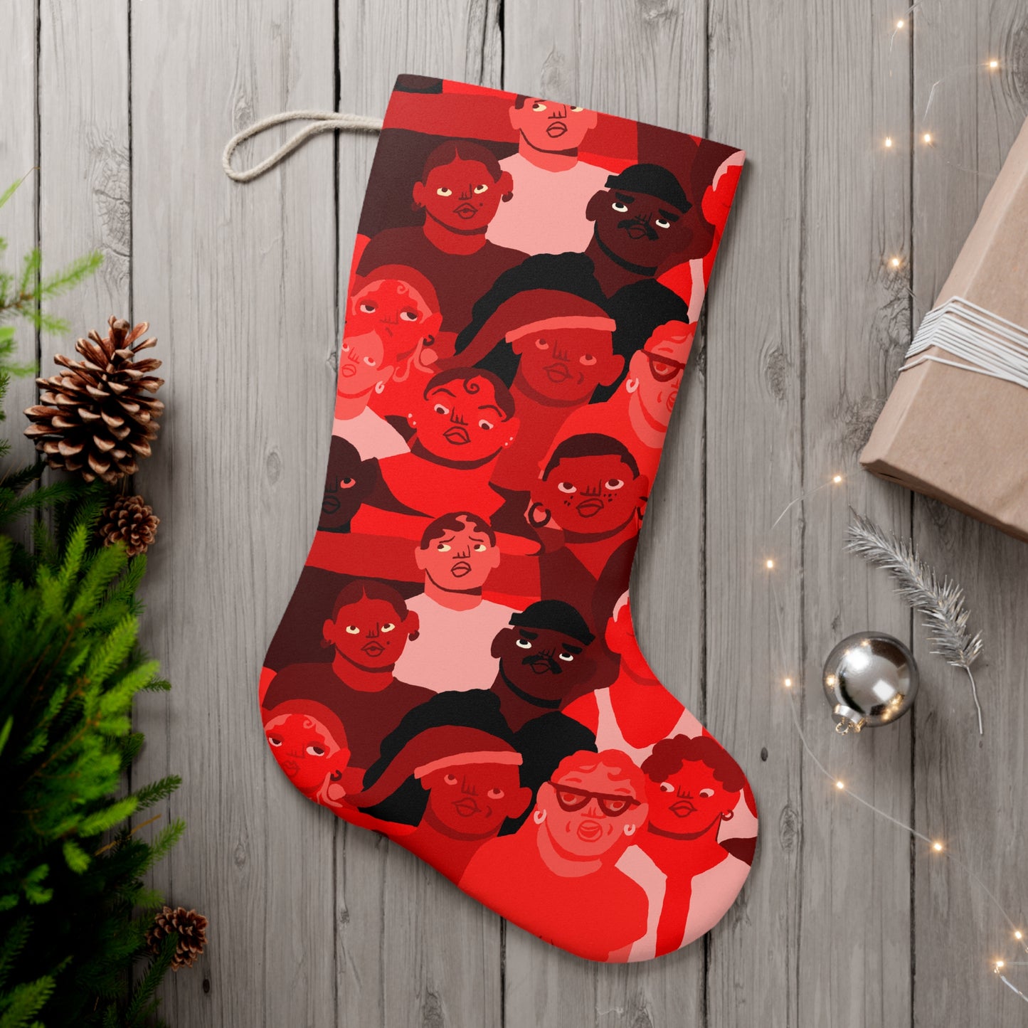 Waiting for Santa Stocking